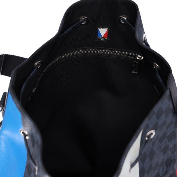 Louis Vuitton 2017 America's Cup Damier Cobalt Noe Marin Bucket Bag Tote - Picture 5 of 8